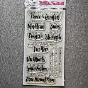 My Favorite Things Deepest Sympathy Stamp Set